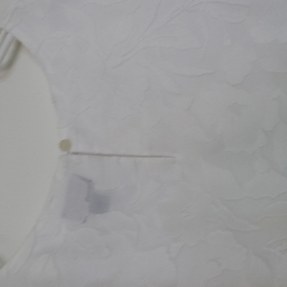 Worthington Lace Lined Top Floral White  Size Large - Picture 4 of 8